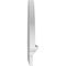 Ekena Millwork Half Round 3 Spoke Architectural Grade PVC Combination Pediment, 30"W x 21-3/4"H x 2-3/4"P PEDPC030X220HRO03 - alternate 3